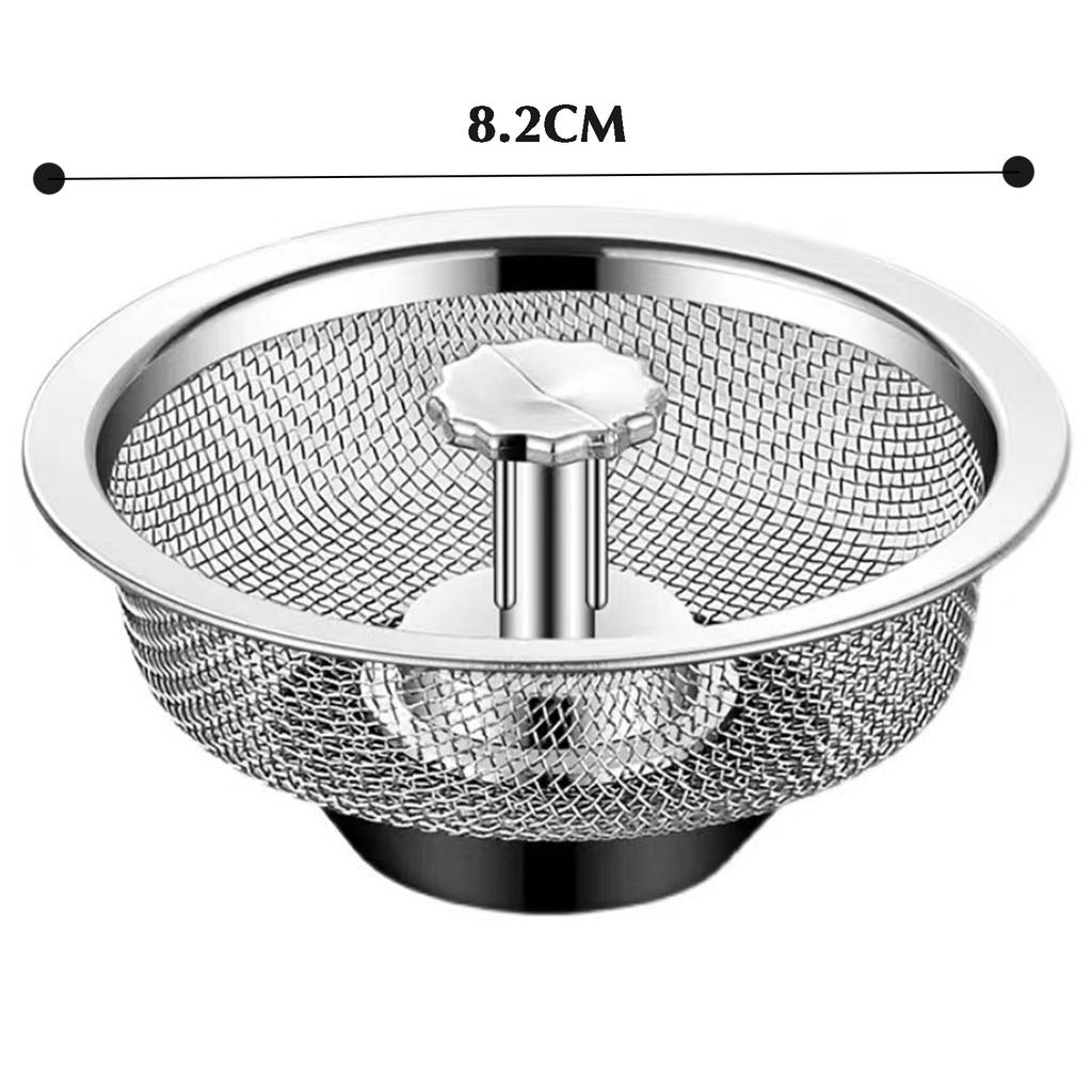 Universal Kitchen Sink Drain Cover 1-5pcs Stainless Steel Filter Mesh Odor Proof Strainer Garbage Catcher for Sink Pipe
