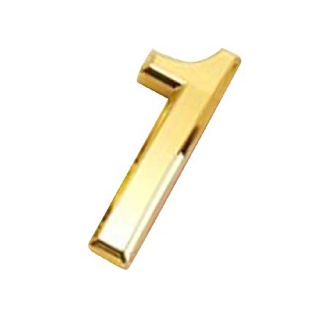 Plastic Self-Adhesive House Hotel Door Number Plaque Sticky Numerical Digits 0-9