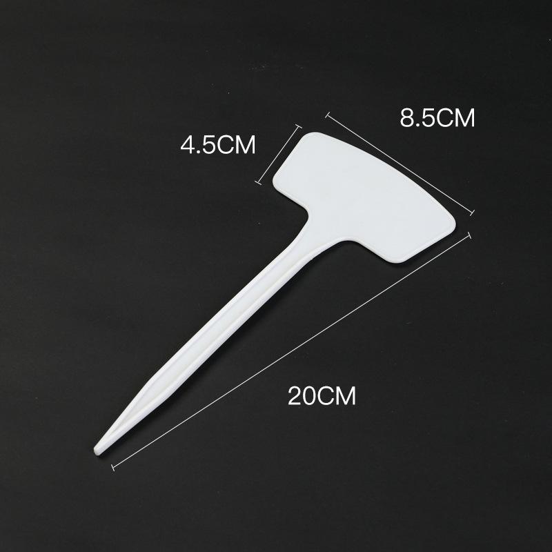 Large Thickened Plastic Ground Stake with Fan-shaped Marking Label for Gardening