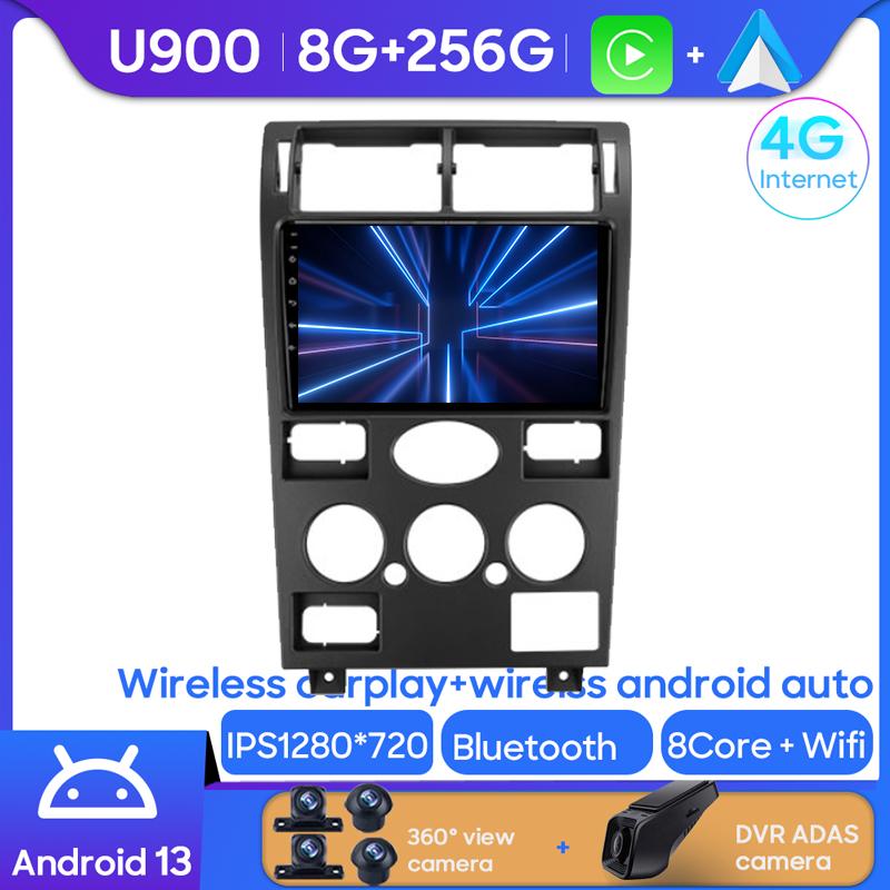 Android Multimedia  For Ford Mondeo 3 2000 - 2007 Car Stereo CPU Radio QLED Player Navigation Carplay Auto HDR 5G Cam Dash WIFI