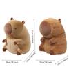 Cuscino Peluche Portatile a Forma di U Capibara Animato 2 in 1 Cuscino Supporto per il Collo da Viaggio Cuscino Peluche Carino Cuscini per Sedia da Lavoro