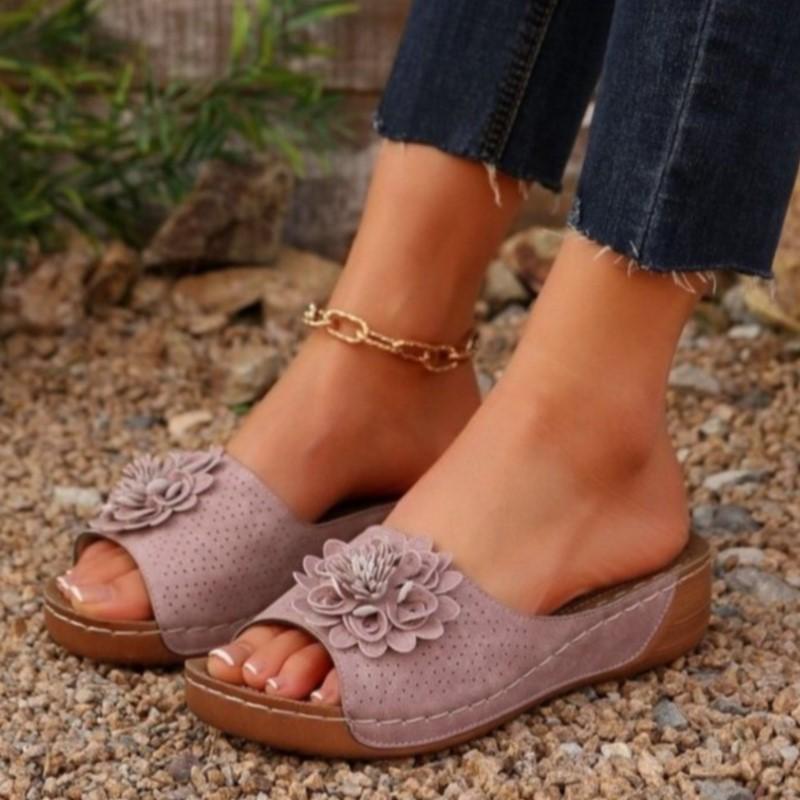 Woman Sandals Shoes Summer Party Women Shoe Slip On Shoes For Women Wedge Ladies Shoes Platform Female Slippers Women Footwear