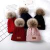 1 Stück pelzige warme Kinder-Mütze für Jungen und Mädchen, schicke koreanische Mode, Häkelmütze für Kleinkinder, Herbst-Winter, dicke Plüsch-Strickmütze