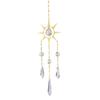 Crystal Prisms Light Catcher Windchimes Hexagon Car Pendant Garden Decor Hanging Window Ornament Chandelier Summer Gift