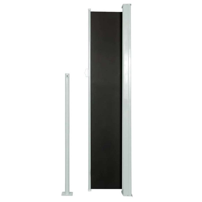 VidaXL Auvent Latéral Rétractable 160x500 cm Noir Jardin Terrasse Balcon Store 45460