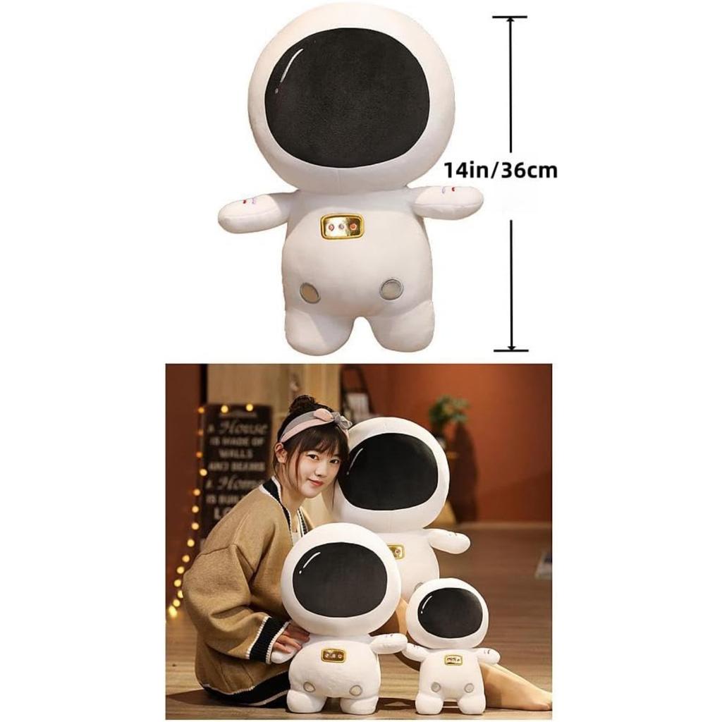 14inch Astronaut Stuffed Plush Toy Pillow,Spaceman Body Pillow Plush Doll Soft Couch Pillows Ornaments