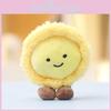 Teddy Plush Egg Tart Doll Keychain Soft Toy For Bag Decor