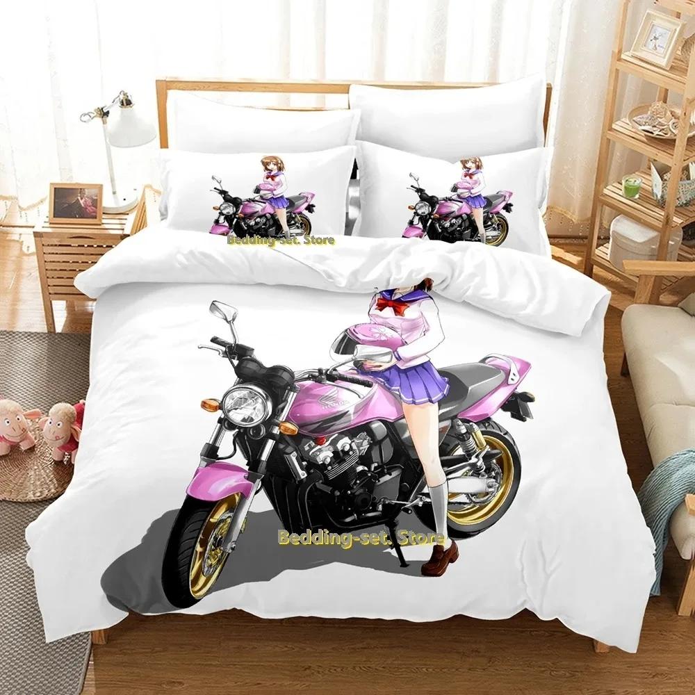 Bakuon!! Bedding Set Single Twin Full Queen King Size Bed Set Adult Kid Bedroom Duvetcover Sets 3D Print Anime Bed Sheet Set