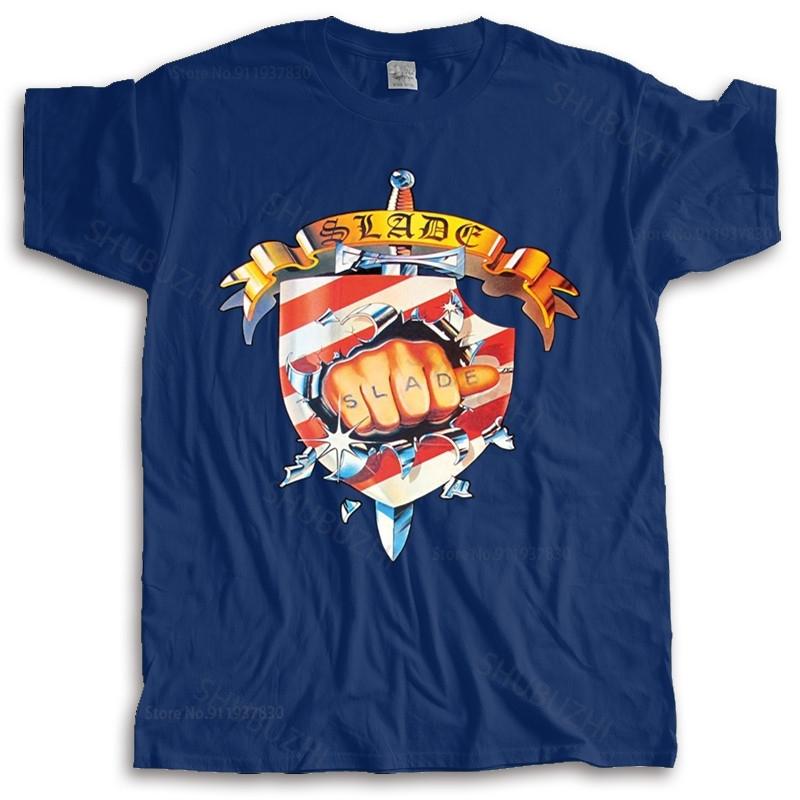 

Новая модная футболка хлопковые футболки SLADE WE LL BRING THE HOUSE DOWN ЧЕРНАЯ С КРУГЛЫМ ВЫРЕЗОМ брендовые топовые футболки унисекс футболка 4XL