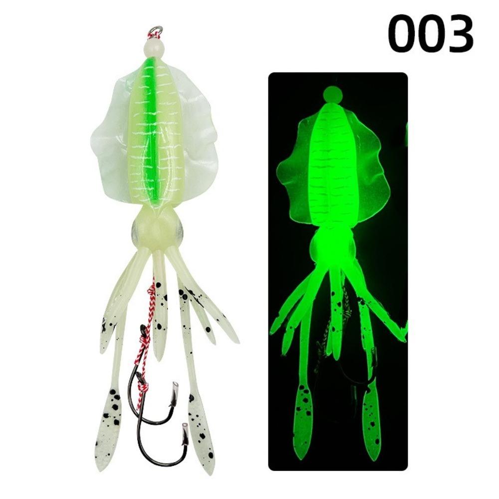 Soft Material Rubber Squid Skirts Soft Rubber Luminous Fishing Lures  Trolling Fishing