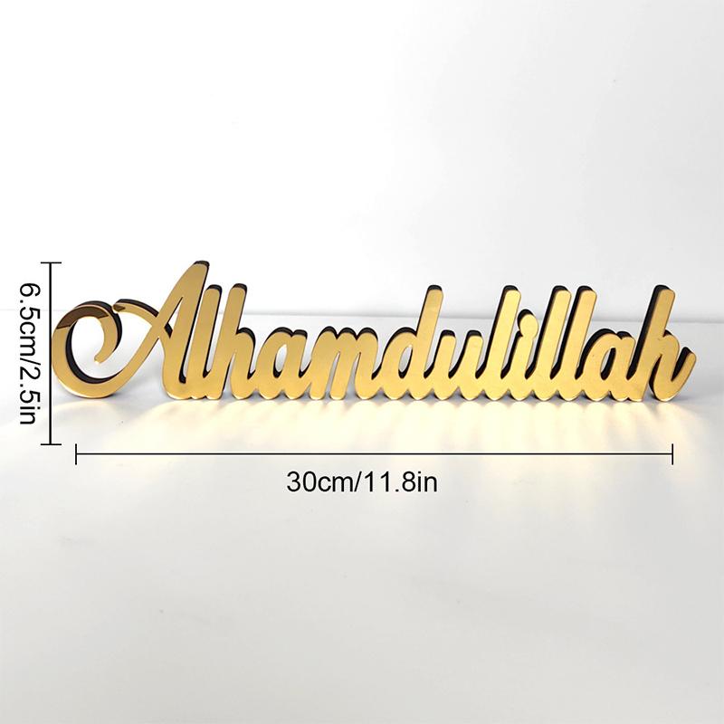 Ramadan Mubarak Acrylic Ornament For Home Islamic Muslim Party Decor 2025 Eid Mubarak Ramadan Kareem Decoration Eid Al Adha Gift