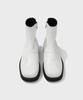 Firenze Atelier [Vibram] Nobo_Bold Shape Hidden Zip-Up Boots 3500 [Crack White]