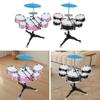 Child Drum Kids Set Jazz Kit Percussion Instrument Fun Toy Made of PP PVC Metal Thickened