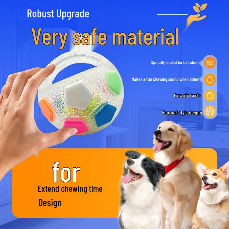 Squeaky Football Dog Toys: Hand-held, Interactive, Energy-Boosting Fun for Pets