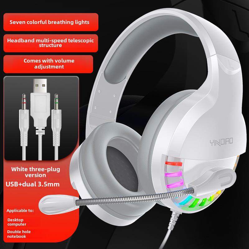 

Проводная игровая гарнитура Silver Eagle Q2 с микрофоном и звуковой картой для ПК, ноутбука и планшета