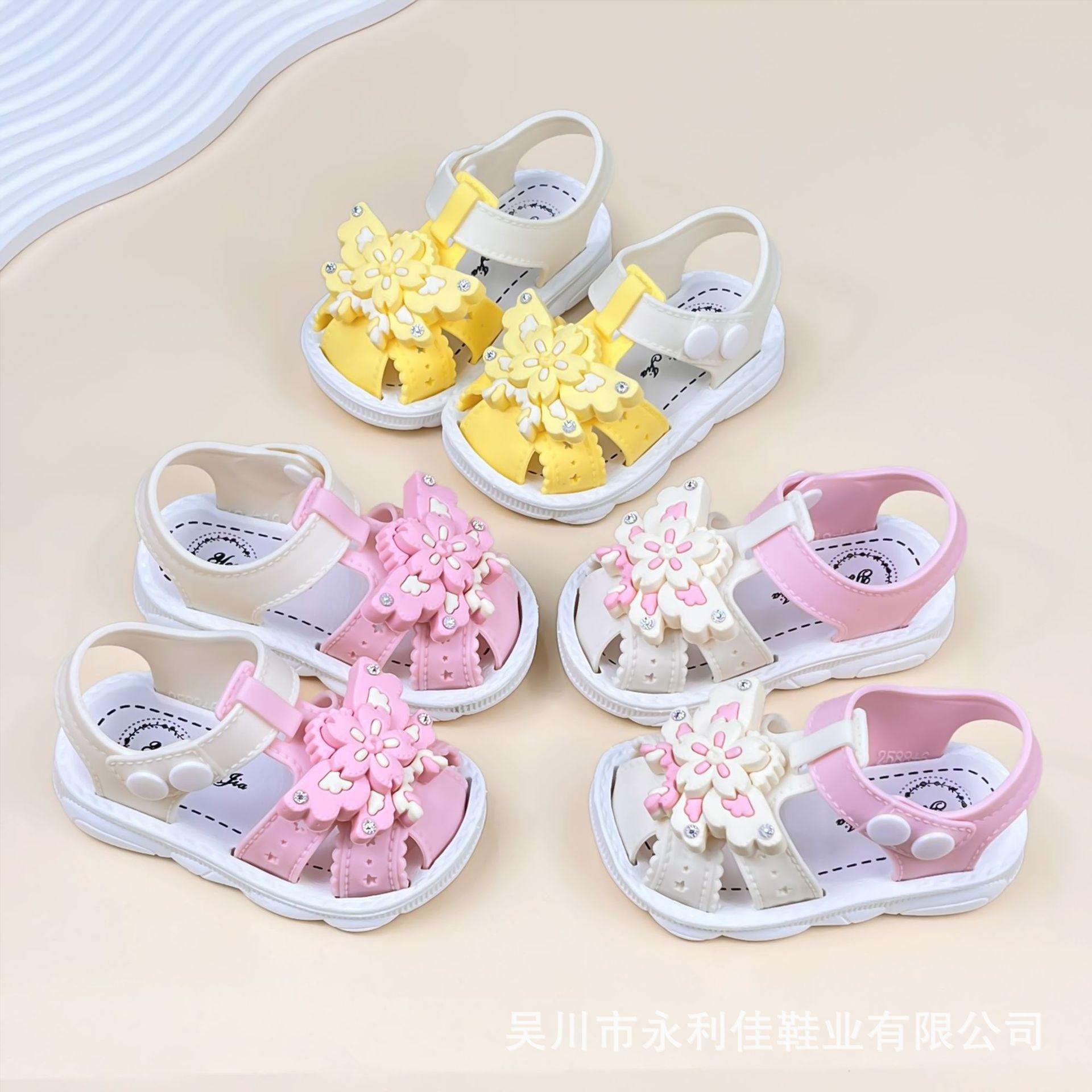 

Girls Summer Sandals for Toddlers, Soft-Soled Baby Shoes for First Walkers, Closed-Toe Shoes Directly Supplied 16-20Code（No free shipp