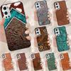 Brown Tooled Leather Pattern For Realme 13 12 10 11 14 Pro Plus GT 6 5 6T GT7 Pro C55 C53 C51 C21Y C25S C75 C67 C61 Case