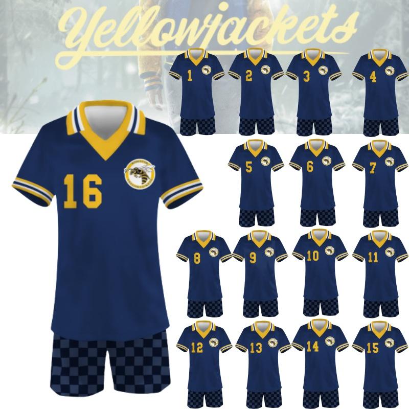 2 Season Yellowjackets Sports Shortsleeved Shorts Suit Number One To Sixteen