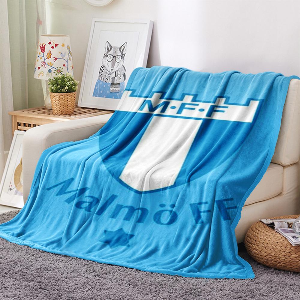 1Pc malmö ff  Print Flannel Blanket, High quality Comfortable for All Seasons, Home Decor, Warmth and Comfort, Perfect for Christmas GiftS