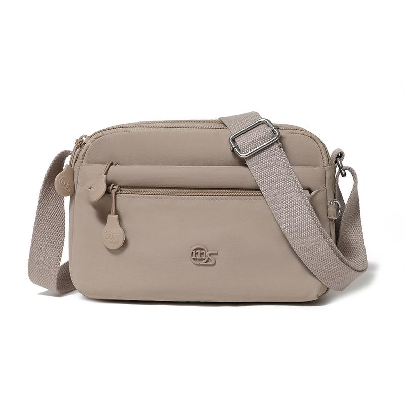 

Водонепроницаемая нейлоновая сумка Женская легкая уличная многосекционная сумка через плечо хаки