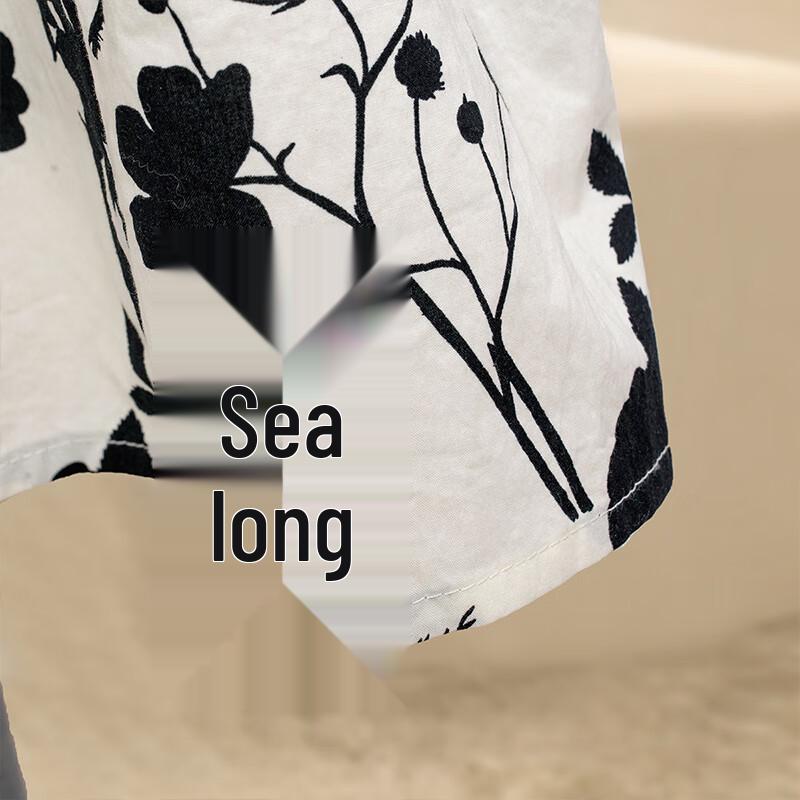 Women's Floral Flutter Sleeve Cotton Blouse