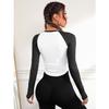 High Stretch Yoga Wear Long Sleeve Sports Running Fitness Yoga Top T-shirt