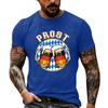 Men's Retro Festival Print Short Sleeve T-Shirt, Loose Fit Casual Summer Top