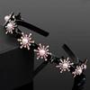 Sweet Women Pearl Hair Hoop Snowflake Star Hairband Fashion Hair Bands with Clips  Daily