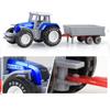 Novelty Children Pull Back Car Toys Grain Loader Harvesters Farm Tractor Pull Back Car for Play Toys Lawn Games Best Gif