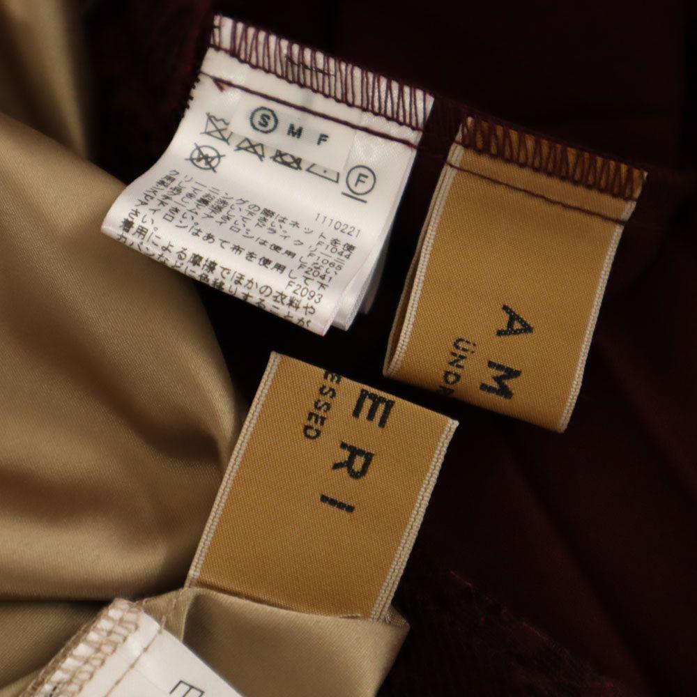 AMERI UNDRESSED Long Length Lace Switching Pleated Skirt Women Used