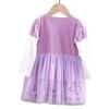 MANAMANA Princess Long Sleeve Princess Dress from Includes Size 110cm Dress, Kids' Dress, Tangled, Headband, 2-Piece Set, Fall/Winter