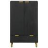 VidaXL Buffet noir 60x33x100 cm bois d'ingénierie, armoire latérale, armoire de rangement haute, vitrine haute, armoire 4017678