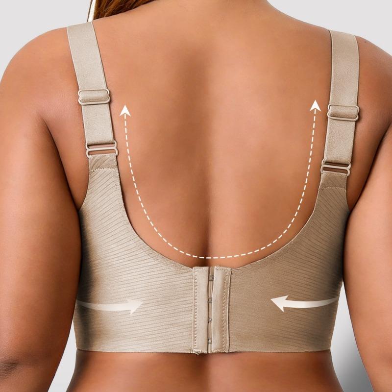 Us Eu Size Plus Size Seamless Wireless Push Up Back Closure Bra