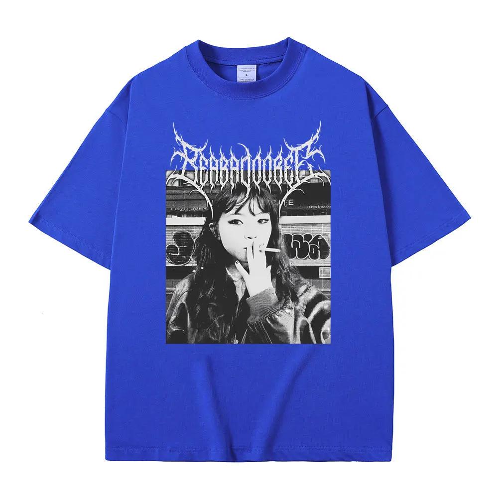 Metal Rock Graphic Beabadoobee Tshirt Unisex Women Fashion Hip Hop T Shirts Unisex Casual Vintage Short Sleeve Tee Shirt Oversized