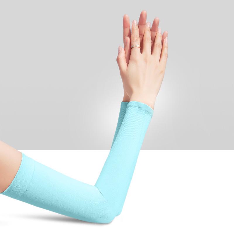 Manicotti in Seta Ghiaccio con Protezione UV per Donna e Uomo - Protezioni per Braccia per Ciclismo Estivo e Sport all'Aria Aperta
