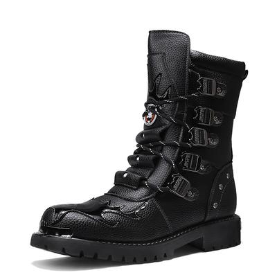Large Size Fashion High Top Martin Motorcycle Boots Men's Outdoor Cycling Shoes Knight Boots Motorcycle Equipment