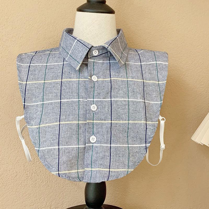 Einfarbiger Hemdkragen Herren Falscher Kragen Basic Allround Herren Karierter Falscher Kragen Abnehmbarer Kragen Großhandel