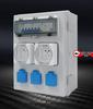 ABS Plastic Waterproof Distribution Box: Engineering Sealed Weak Current Box with Industrial Rainproof Meter Hinge.