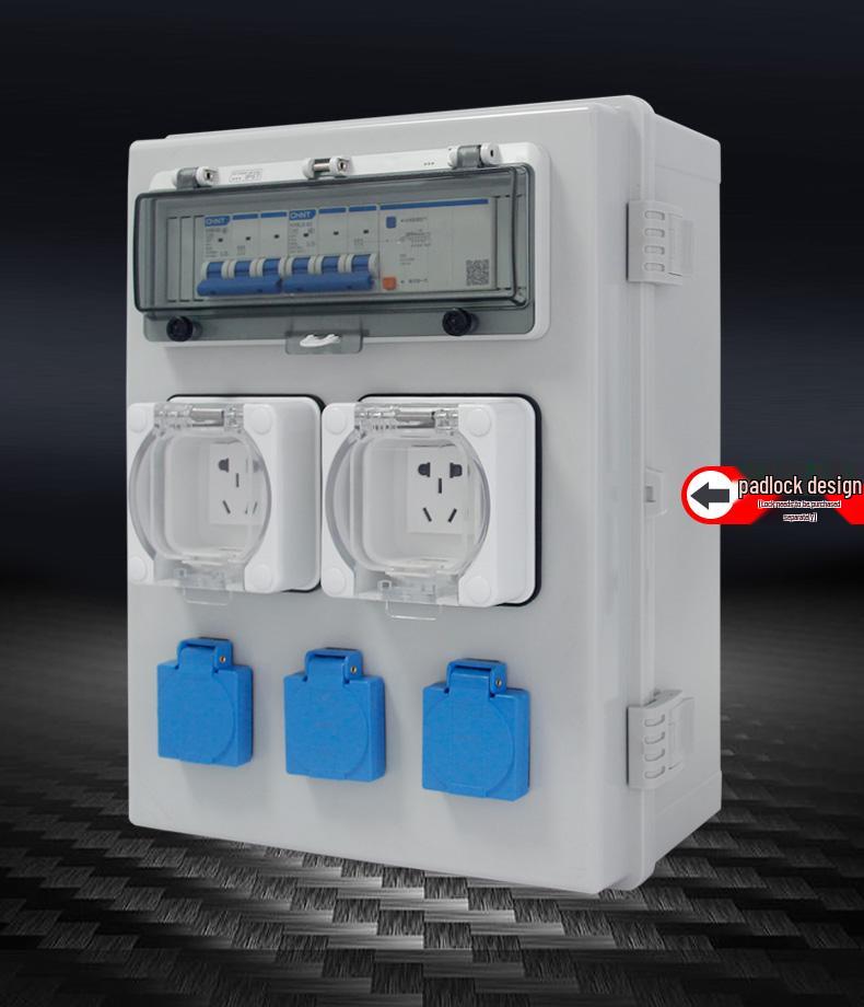 ABS Plastic Waterproof Distribution Box: Engineering Sealed Weak Current Box with Industrial Rainproof Meter Hinge.