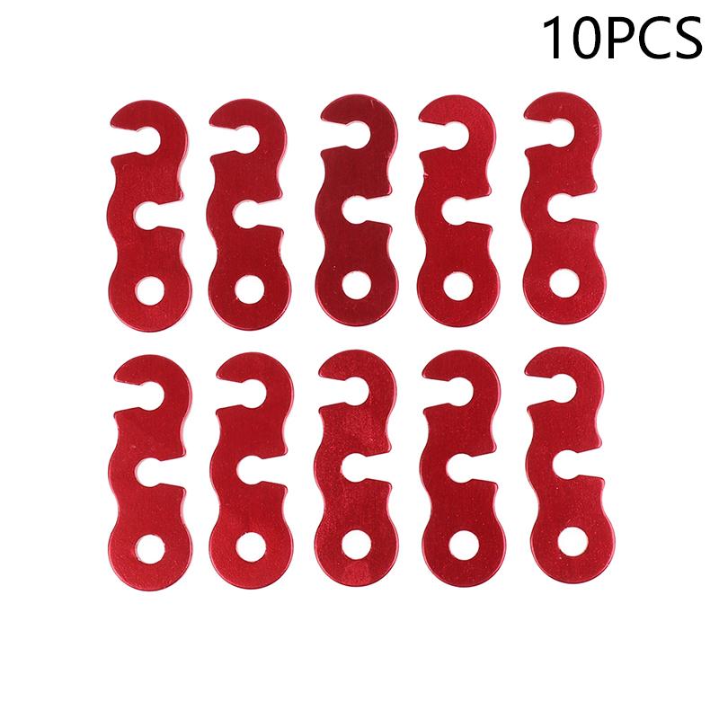 

10 шт. регулируемый комплект для крепления троса для кемпинговой палатки, пряжки S-типа, натяжители, аксессуары для крепления палаток на открытом воздухе