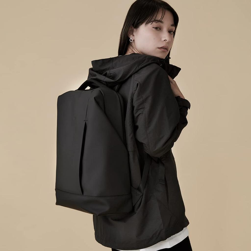 Plecak Wodoodporny Lekki Biznesowy Plecak Czarny Prosty MATOWY POWLEKANY RUCK [KLON] Męski Damski SACK-BOD