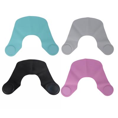 Haircut Neck Collar Soft Silicone Waterproof Hair Coloring Dyeing Neck Shawl Wrap for Barber Shop