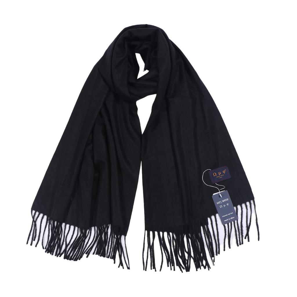 New imitation cashmere red solid color scarf women's autumn and winter Korean version versatile warm atmosphere shawl scarf