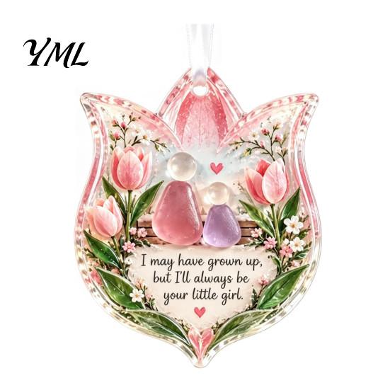 Holiday Party Decor Heartfelt Keepsake Ornament, Acrylic Hanging Decoration for Loved Garden Festive Ornaments Ones, Christmas Tree Pendant