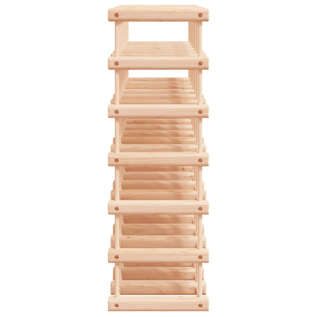 42 Bottle Wine Rack 68.5 x 23 x 68.5 cm Solid Pine Wood