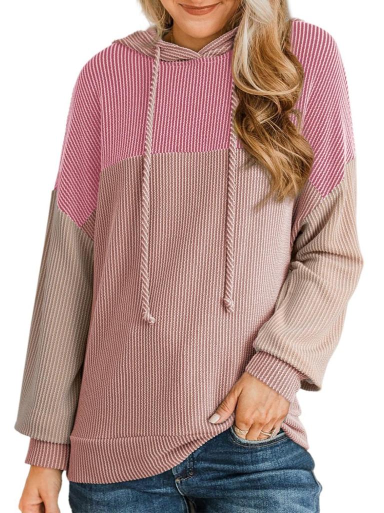 Hoodies Woman 2025 Autumn New Hoodie Y2K Patchwork Loose Tops Women Hooded Clothing Street Wear