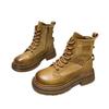 Thick-soled versatile and thin rhubarb boots Martin boots 2025 spring new fashionable retro British wind locomotive tooling boots