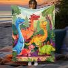 1pc Dinosaur Blanket Printed Thin Blanket.Four Season Blankets Suitable for Sofas,beds,living Rooms,travel,soft and Nap Office Shawl Blanket