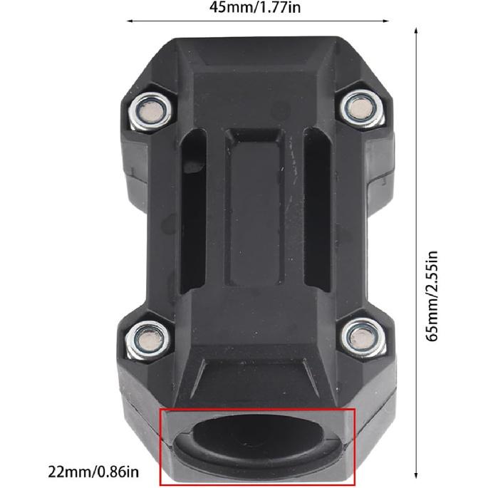 

Блок бампера двигателя, 2 пары Защита бампера двигателя мотоцикла Декор 22/25/28 мм Подходит для R1200GS R1150GS, Блок бампера двигателя Черный