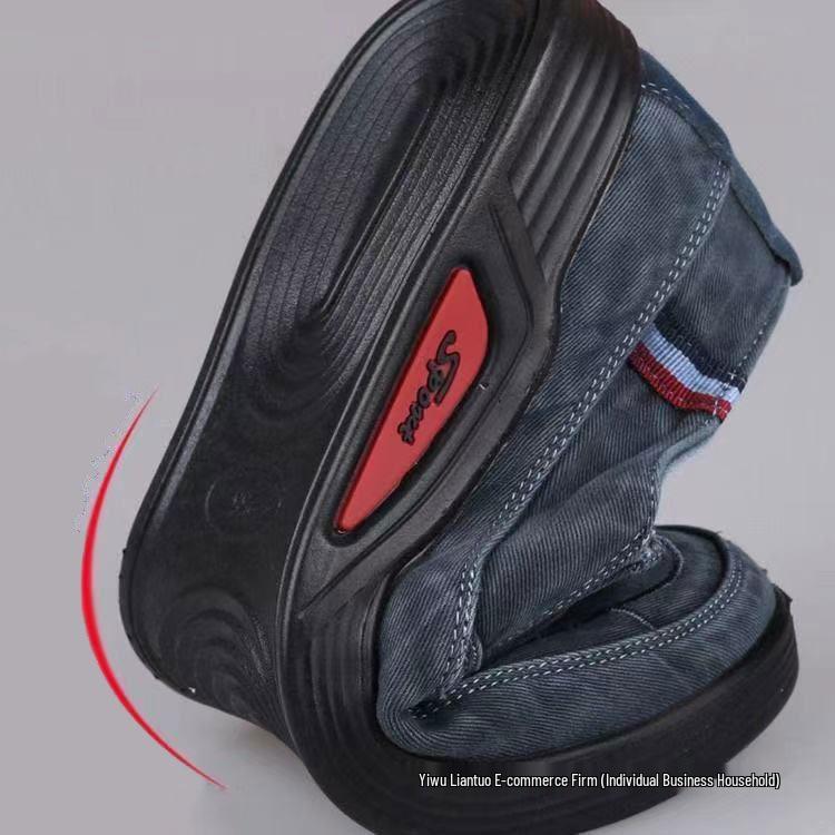 2025 Men's Slip-On Canvas Shoes: Wear-Resistant, Non-Slip, Casual Footwear for Spring and Autumn